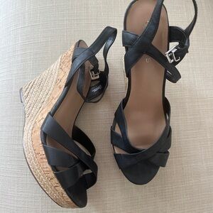 Strappy Black Vacation Heels